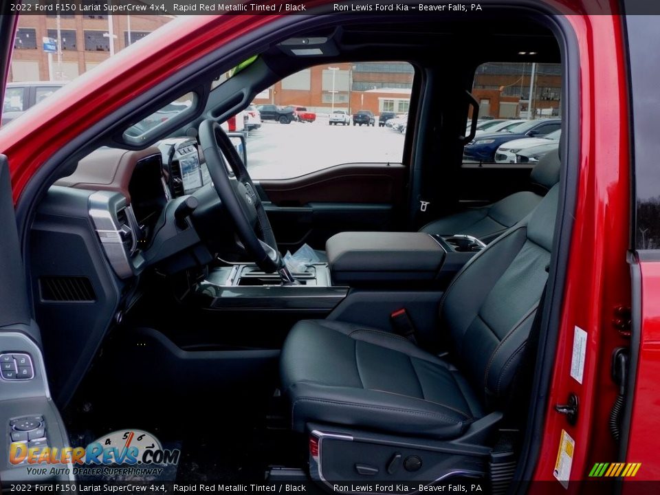 2022 Ford F150 Lariat SuperCrew 4x4 Rapid Red Metallic Tinted / Black Photo #11