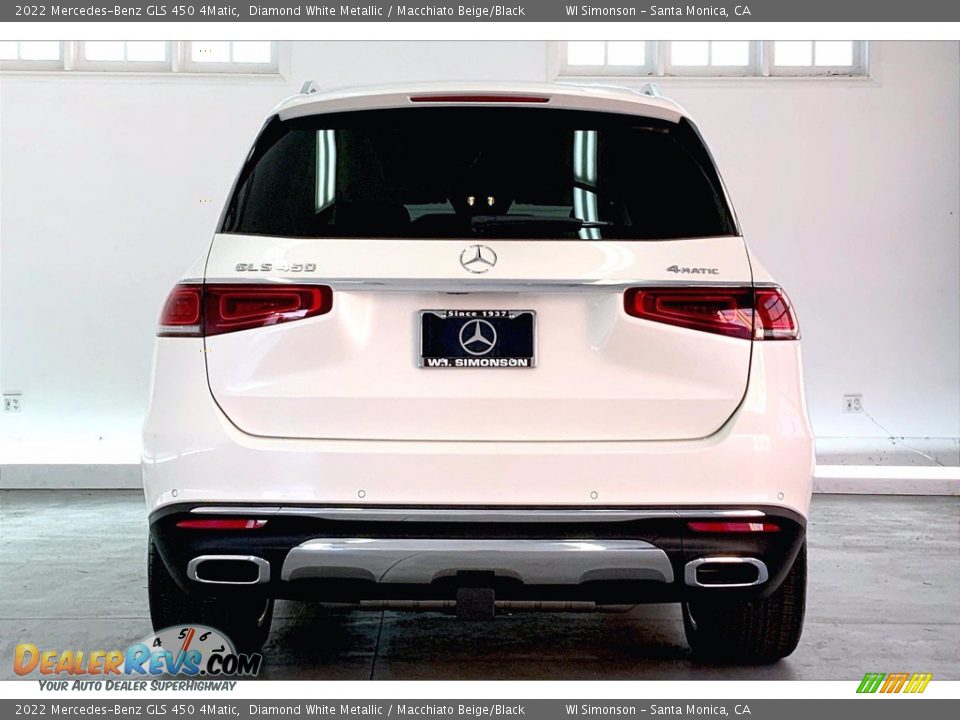 2022 Mercedes-Benz GLS 450 4Matic Diamond White Metallic / Macchiato Beige/Black Photo #3