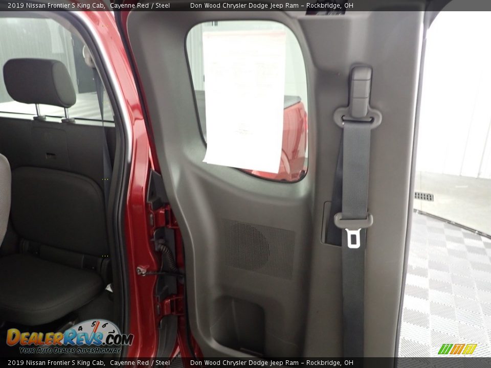 2019 Nissan Frontier S King Cab Cayenne Red / Steel Photo #25