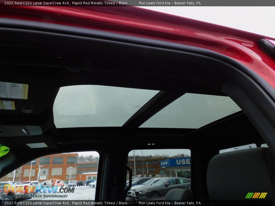 2022 Ford F150 Lariat SuperCrew 4x4 Rapid Red Metallic Tinted / Black Photo #15