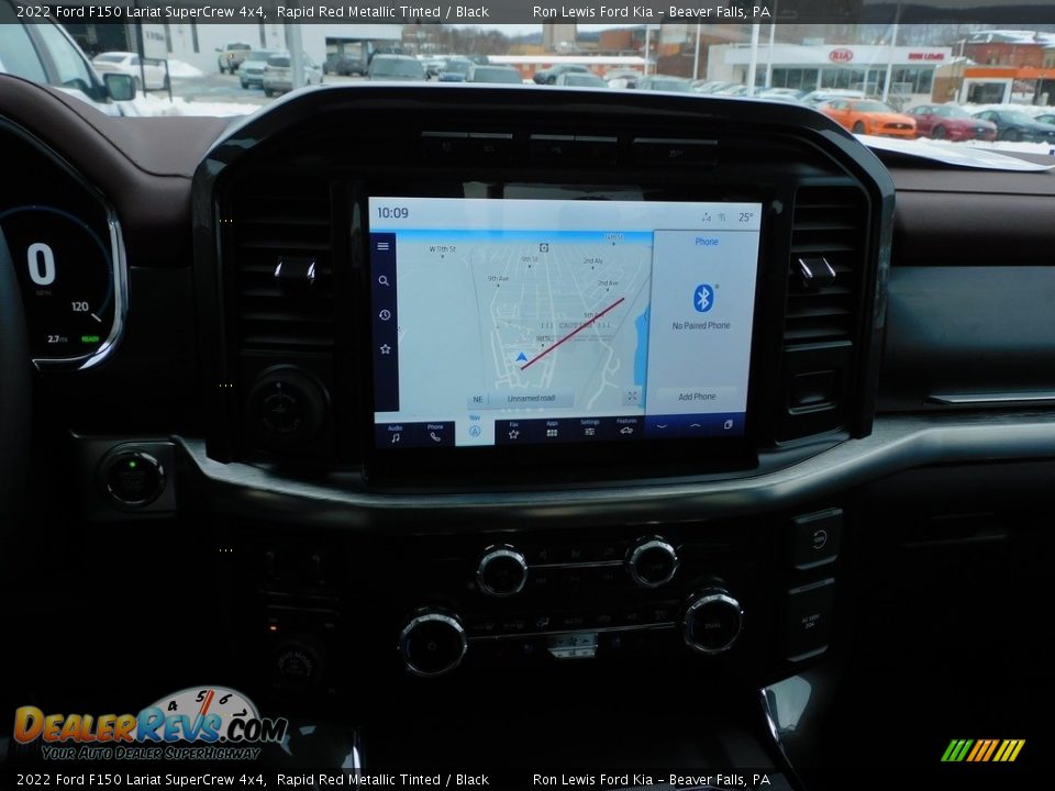 2022 Ford F150 Lariat SuperCrew 4x4 Rapid Red Metallic Tinted / Black Photo #16
