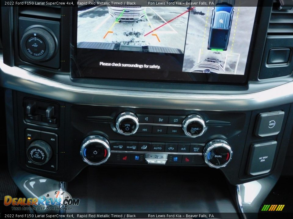 2022 Ford F150 Lariat SuperCrew 4x4 Rapid Red Metallic Tinted / Black Photo #18