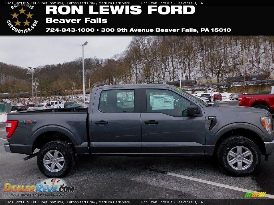 2021 Ford F150 XL SuperCrew 4x4 Carbonized Gray / Medium Dark Slate Photo #1