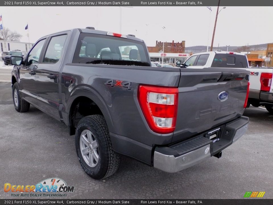 2021 Ford F150 XL SuperCrew 4x4 Carbonized Gray / Medium Dark Slate Photo #5