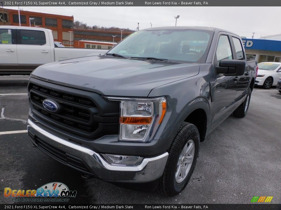 2021 Ford F150 XL SuperCrew 4x4 Carbonized Gray / Medium Dark Slate Photo #7