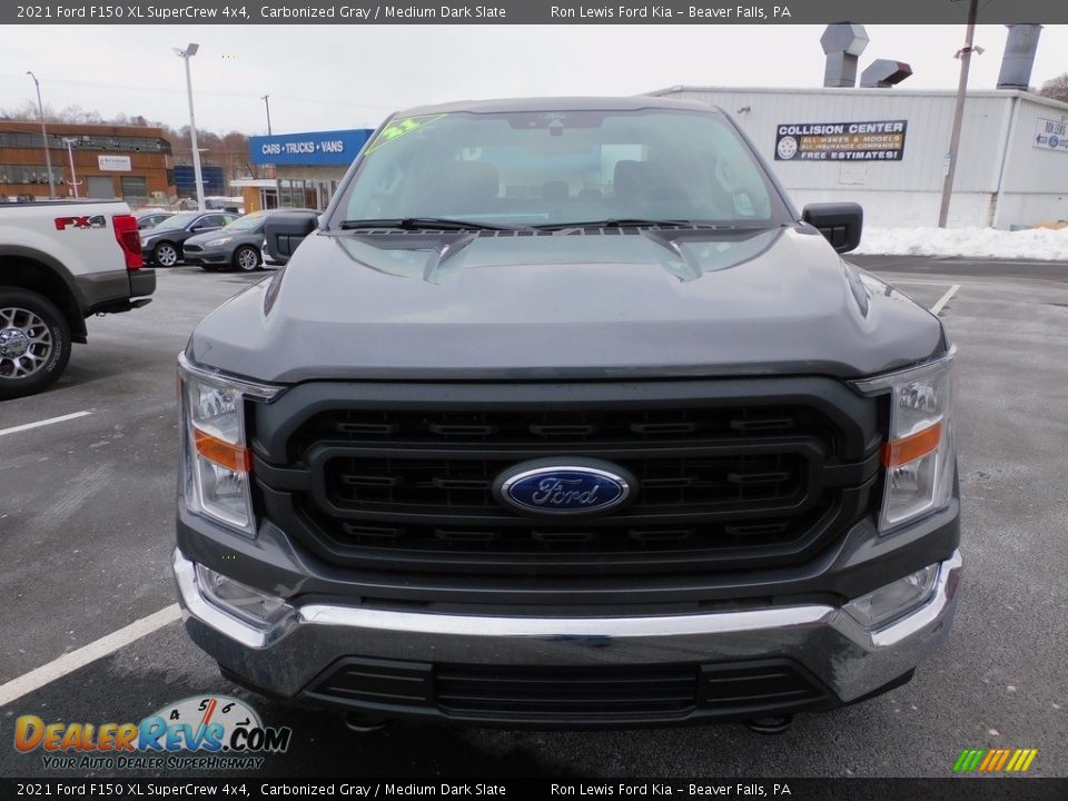 2021 Ford F150 XL SuperCrew 4x4 Carbonized Gray / Medium Dark Slate Photo #8