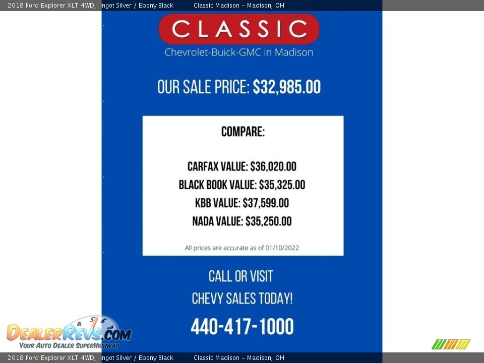 Dealer Info of 2018 Ford Explorer XLT 4WD Photo #2