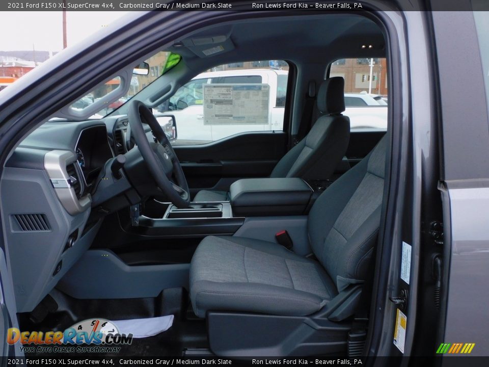2021 Ford F150 XL SuperCrew 4x4 Carbonized Gray / Medium Dark Slate Photo #11