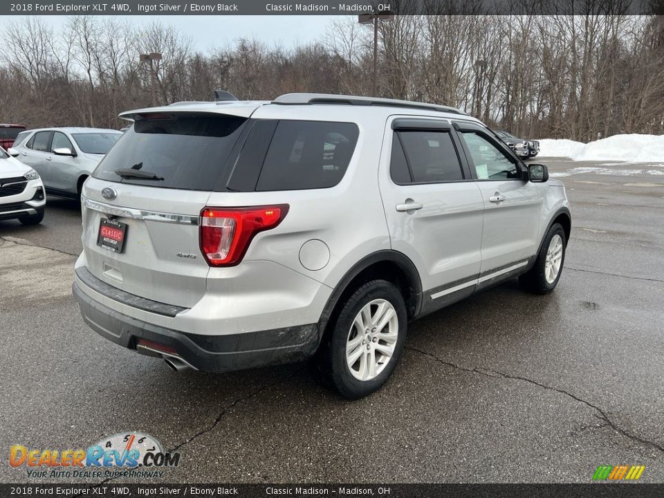 2018 Ford Explorer XLT 4WD Ingot Silver / Ebony Black Photo #4