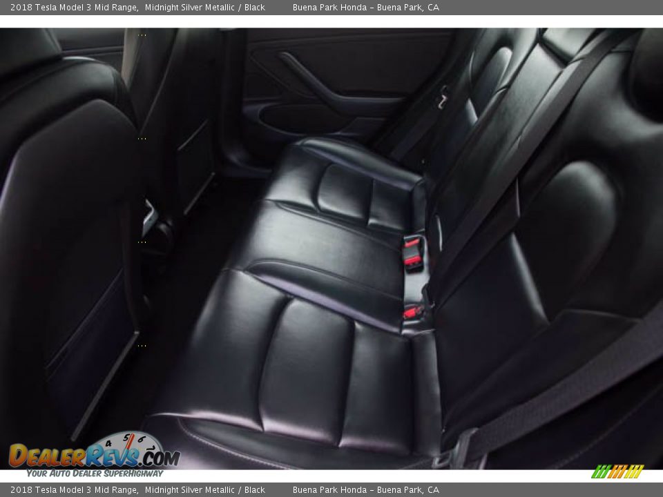 Rear Seat of 2018 Tesla Model 3 Mid Range Photo #4
