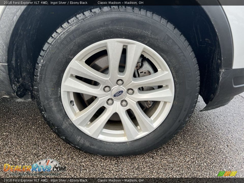 2018 Ford Explorer XLT 4WD Ingot Silver / Ebony Black Photo #6