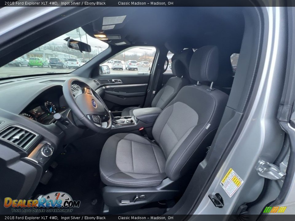 2018 Ford Explorer XLT 4WD Ingot Silver / Ebony Black Photo #7