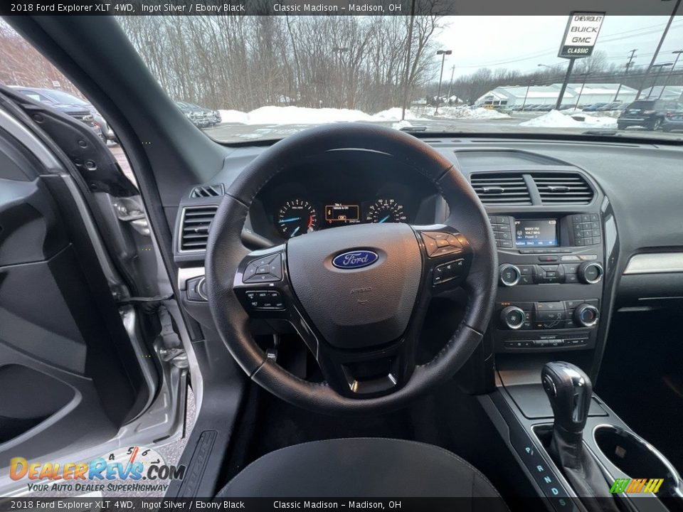 2018 Ford Explorer XLT 4WD Ingot Silver / Ebony Black Photo #8