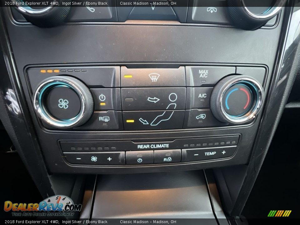 2018 Ford Explorer XLT 4WD Ingot Silver / Ebony Black Photo #12