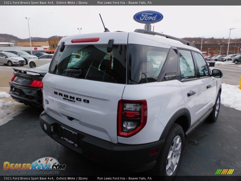 2021 Ford Bronco Sport Base 4x4 Oxford White / Ebony Photo #2