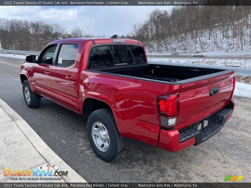 2022 Toyota Tacoma SR Double Cab 4x4 Barcelona Red Metallic / Cement Gray Photo #2