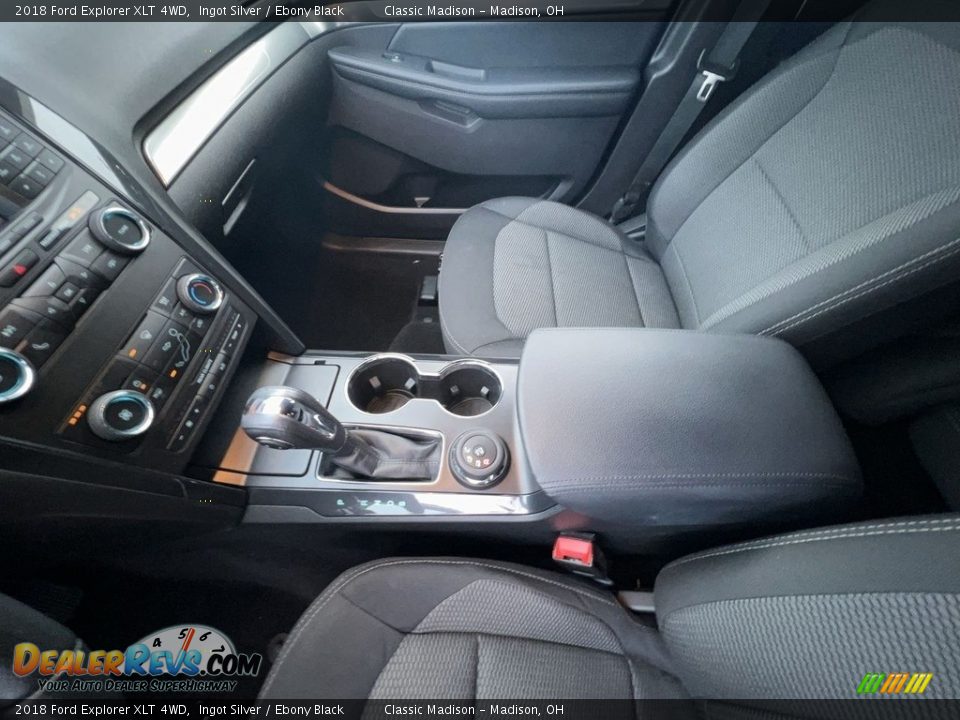 2018 Ford Explorer XLT 4WD Ingot Silver / Ebony Black Photo #13