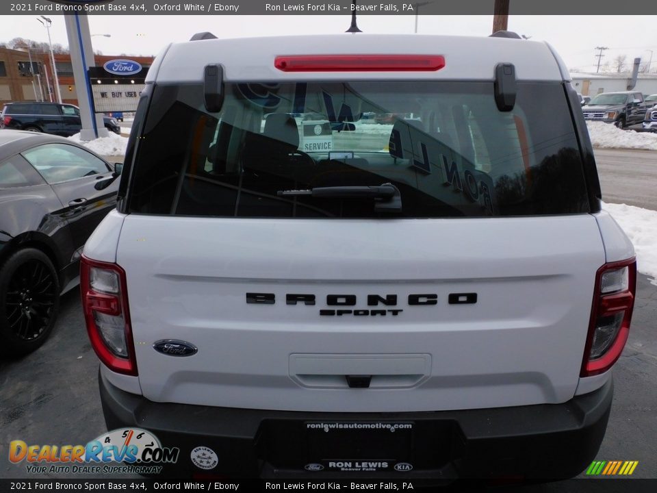 2021 Ford Bronco Sport Base 4x4 Oxford White / Ebony Photo #3