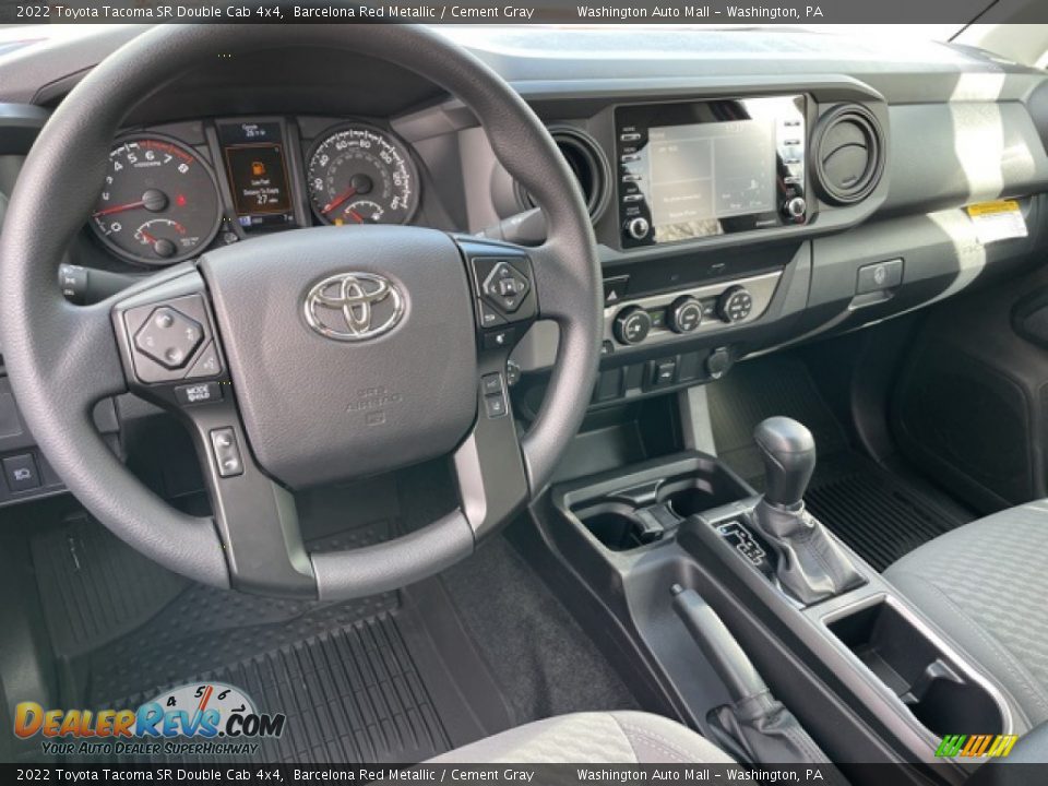 Cement Gray Interior - 2022 Toyota Tacoma SR Double Cab 4x4 Photo #3