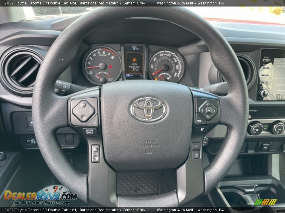 2022 Toyota Tacoma SR Double Cab 4x4 Steering Wheel Photo #6