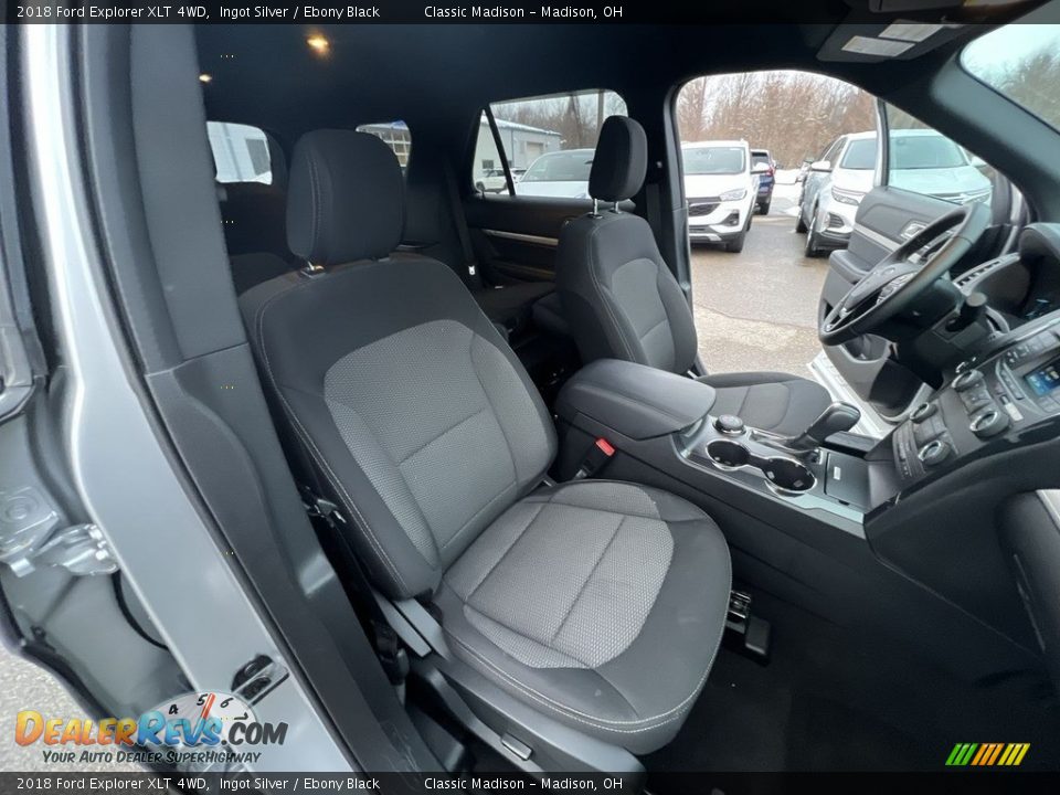 2018 Ford Explorer XLT 4WD Ingot Silver / Ebony Black Photo #17