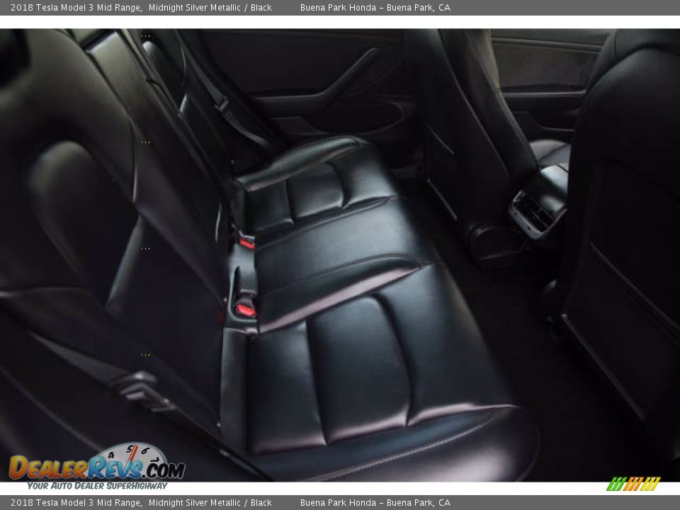 Rear Seat of 2018 Tesla Model 3 Mid Range Photo #21