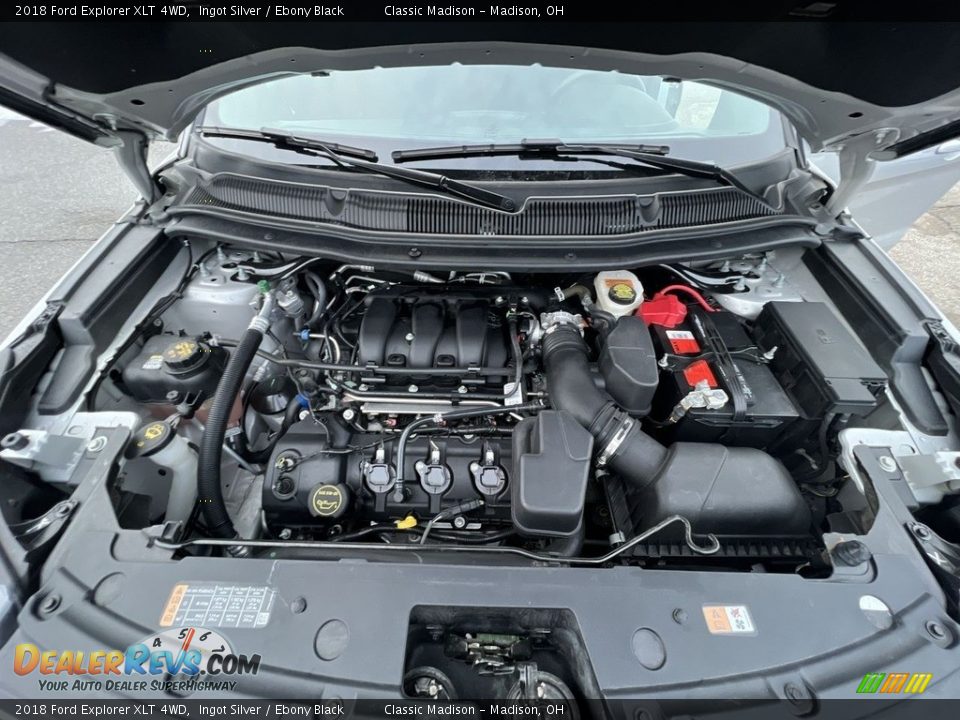 2018 Ford Explorer XLT 4WD Ingot Silver / Ebony Black Photo #18