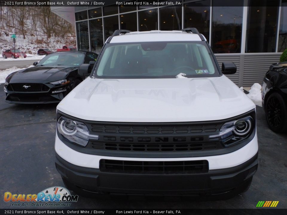 2021 Ford Bronco Sport Base 4x4 Oxford White / Ebony Photo #8