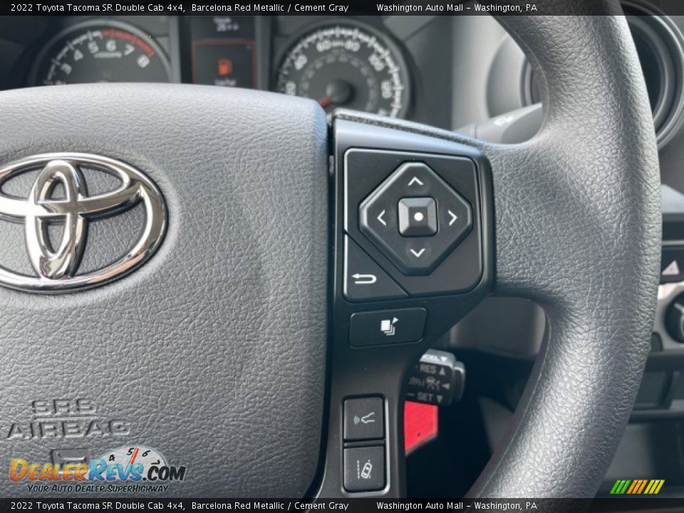 2022 Toyota Tacoma SR Double Cab 4x4 Steering Wheel Photo #14