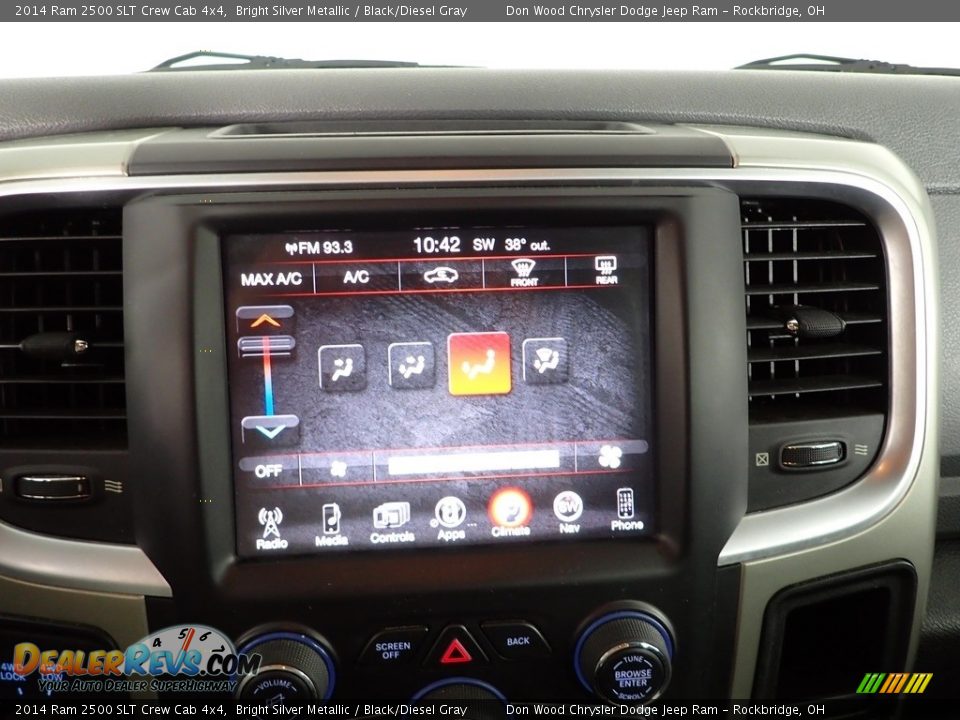 2014 Ram 2500 SLT Crew Cab 4x4 Bright Silver Metallic / Black/Diesel Gray Photo #2