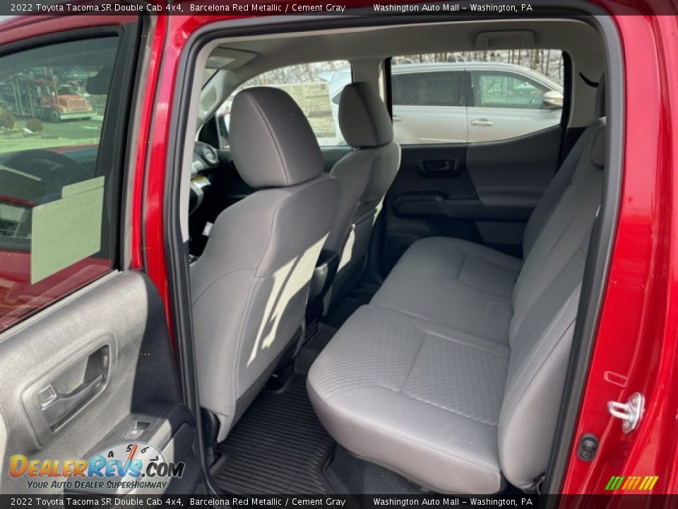 Rear Seat of 2022 Toyota Tacoma SR Double Cab 4x4 Photo #17