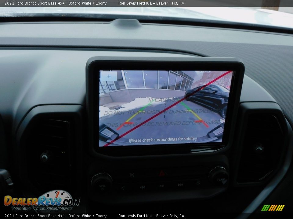 2021 Ford Bronco Sport Base 4x4 Oxford White / Ebony Photo #16