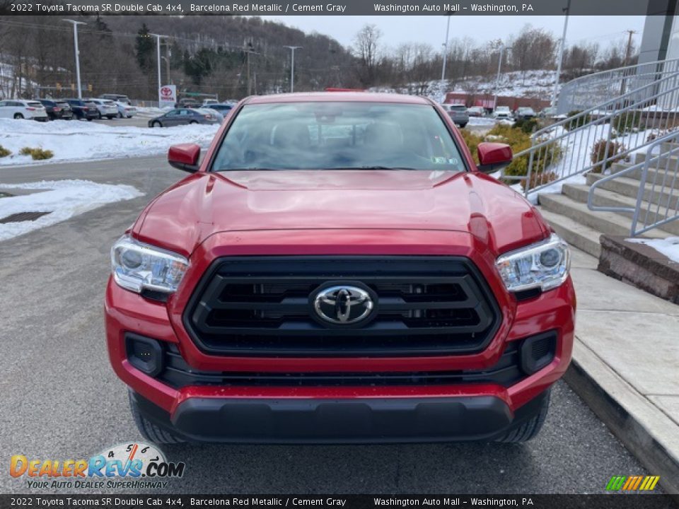 2022 Toyota Tacoma SR Double Cab 4x4 Barcelona Red Metallic / Cement Gray Photo #19