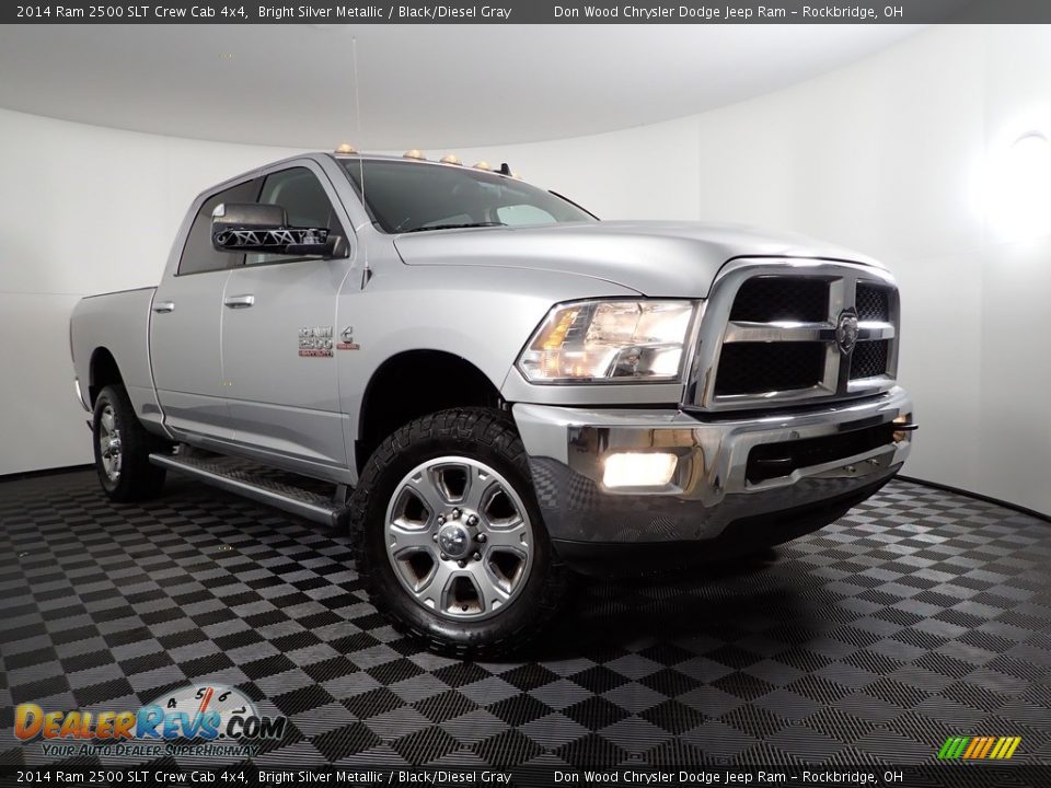 2014 Ram 2500 SLT Crew Cab 4x4 Bright Silver Metallic / Black/Diesel Gray Photo #6