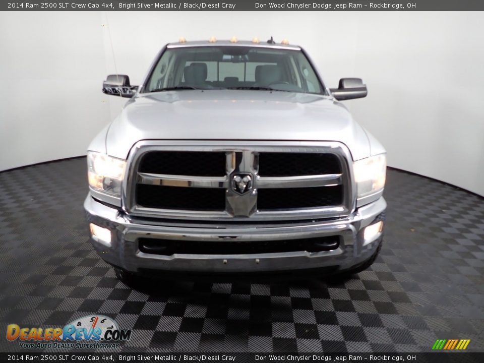 2014 Ram 2500 SLT Crew Cab 4x4 Bright Silver Metallic / Black/Diesel Gray Photo #8