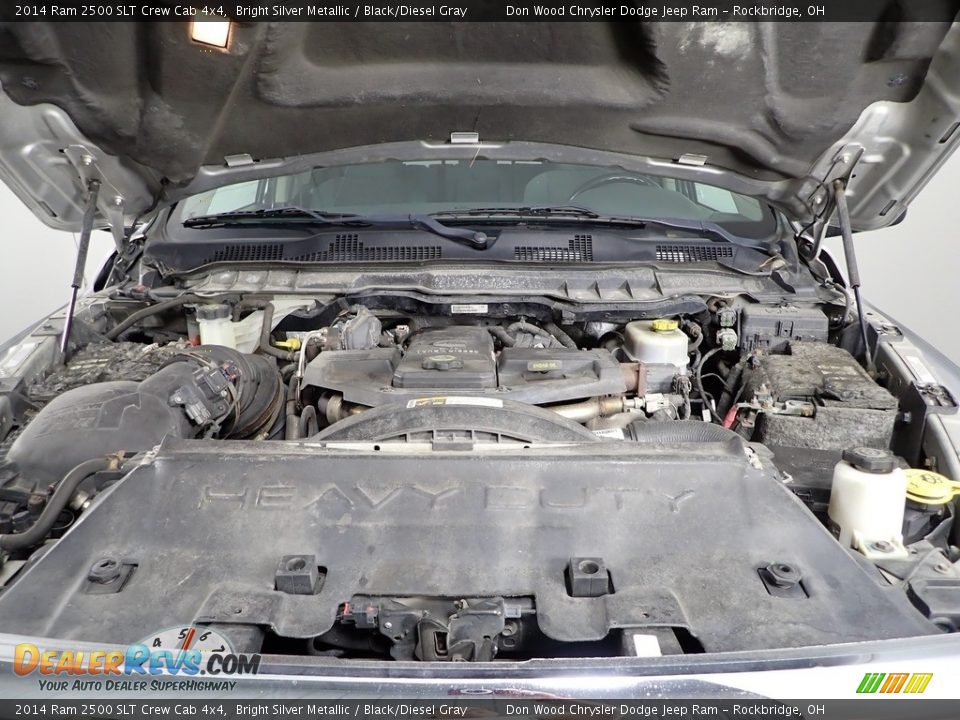 2014 Ram 2500 SLT Crew Cab 4x4 Bright Silver Metallic / Black/Diesel Gray Photo #10