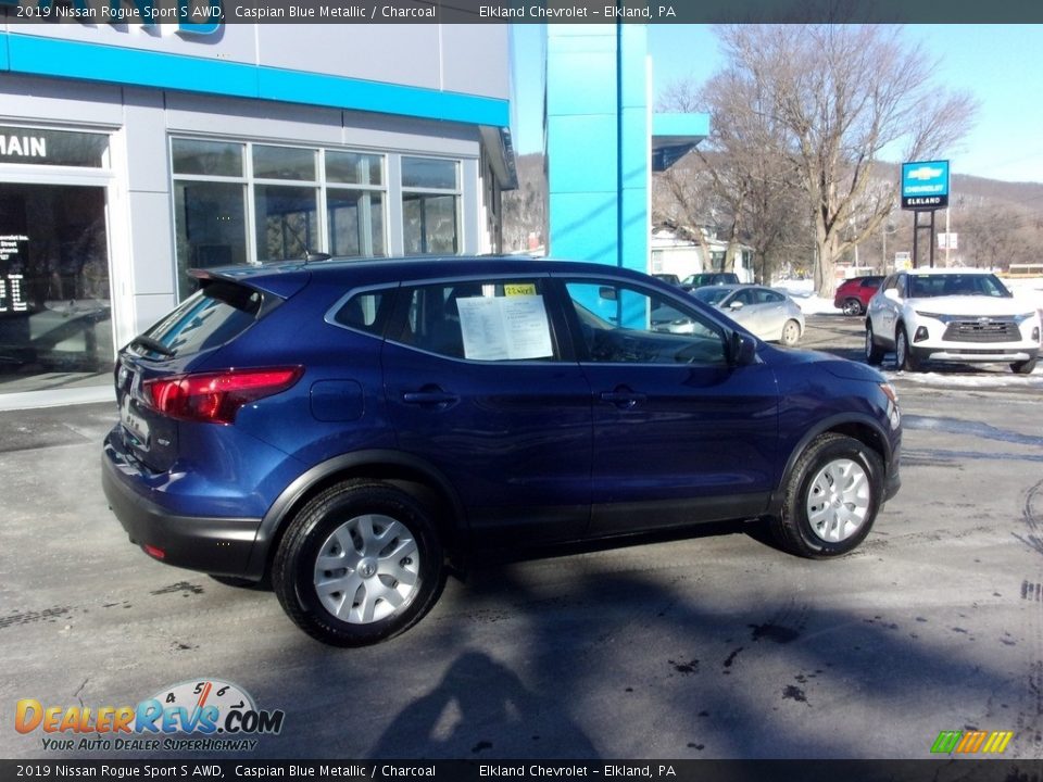 2019 Nissan Rogue Sport S AWD Caspian Blue Metallic / Charcoal Photo #3