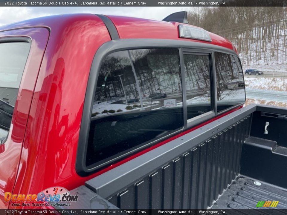 2022 Toyota Tacoma SR Double Cab 4x4 Barcelona Red Metallic / Cement Gray Photo #26