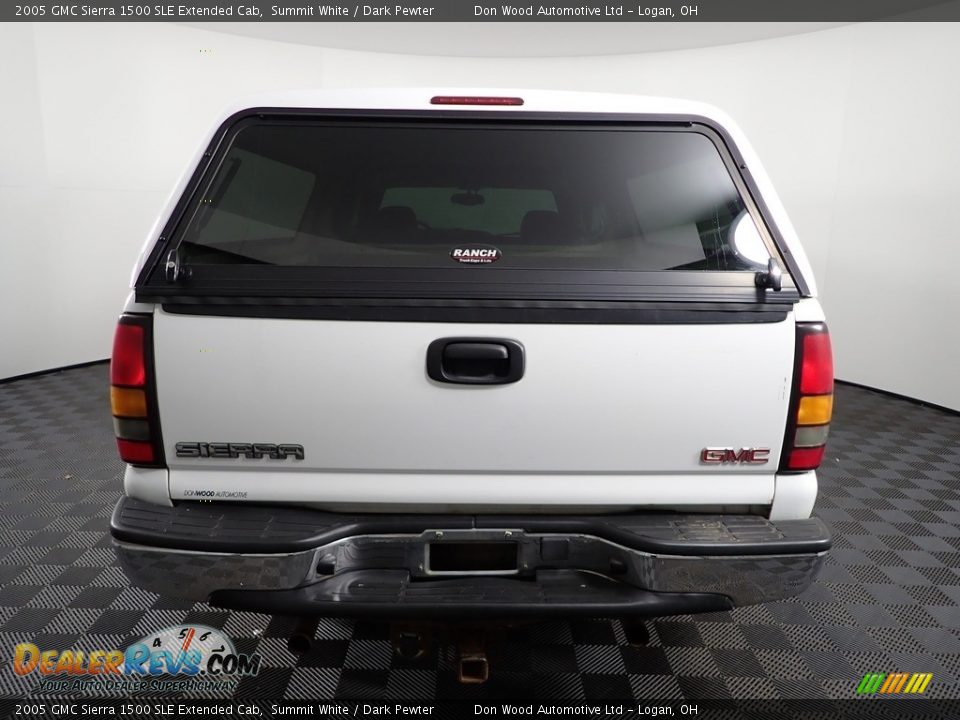 2005 GMC Sierra 1500 SLE Extended Cab Summit White / Dark Pewter Photo #10