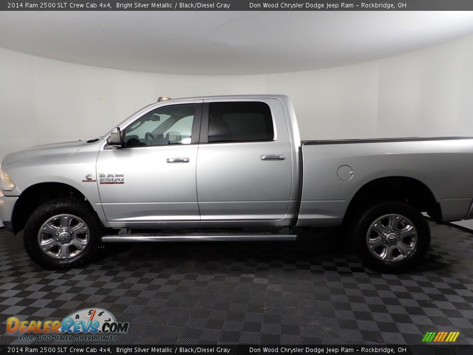2014 Ram 2500 SLT Crew Cab 4x4 Bright Silver Metallic / Black/Diesel Gray Photo #12