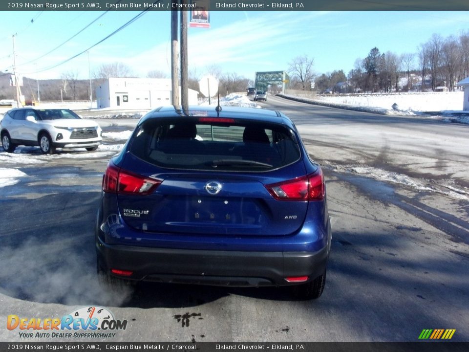 2019 Nissan Rogue Sport S AWD Caspian Blue Metallic / Charcoal Photo #4