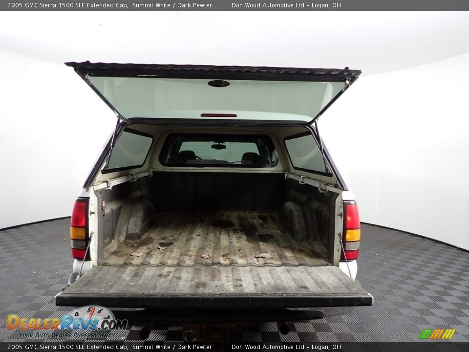 2005 GMC Sierra 1500 SLE Extended Cab Summit White / Dark Pewter Photo #11