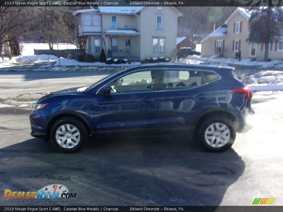 2019 Nissan Rogue Sport S AWD Caspian Blue Metallic / Charcoal Photo #6