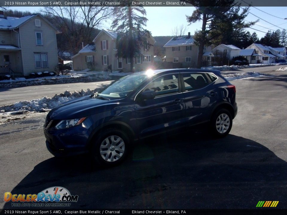 2019 Nissan Rogue Sport S AWD Caspian Blue Metallic / Charcoal Photo #7