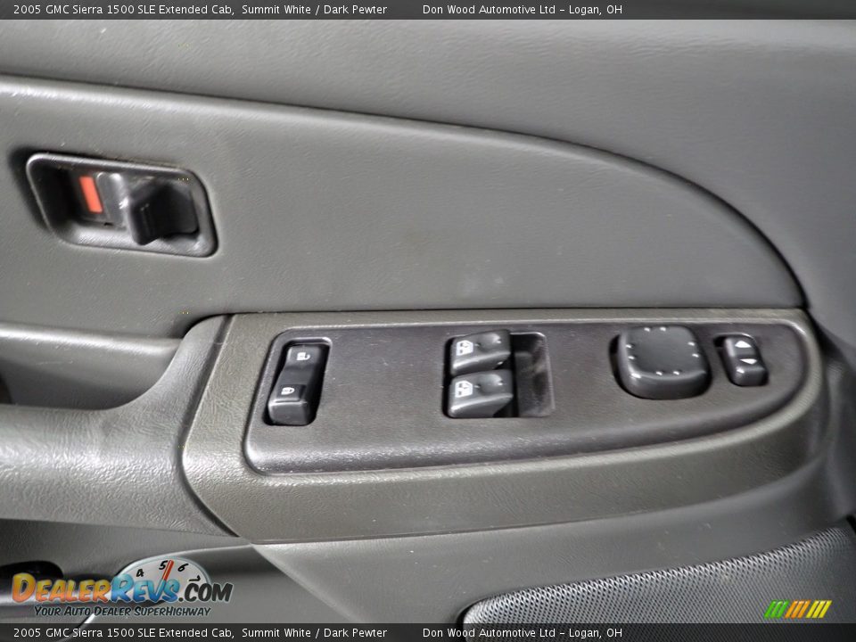 2005 GMC Sierra 1500 SLE Extended Cab Summit White / Dark Pewter Photo #14