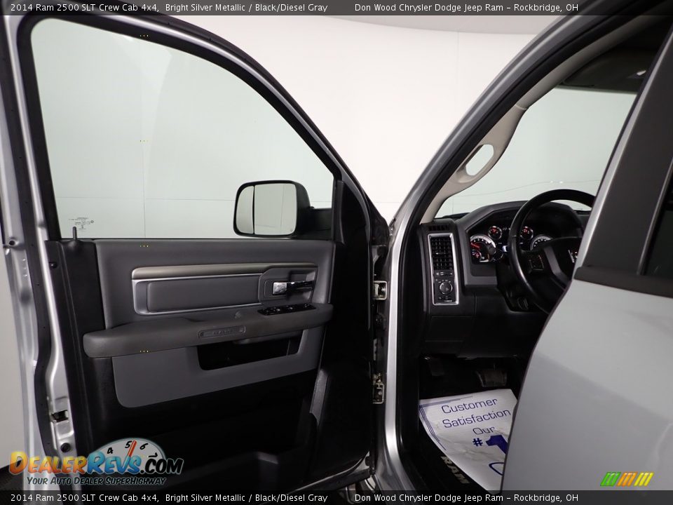 2014 Ram 2500 SLT Crew Cab 4x4 Bright Silver Metallic / Black/Diesel Gray Photo #16