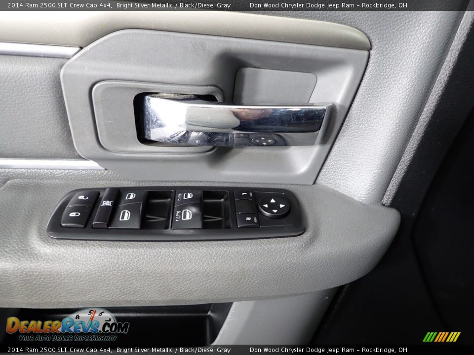 2014 Ram 2500 SLT Crew Cab 4x4 Bright Silver Metallic / Black/Diesel Gray Photo #17