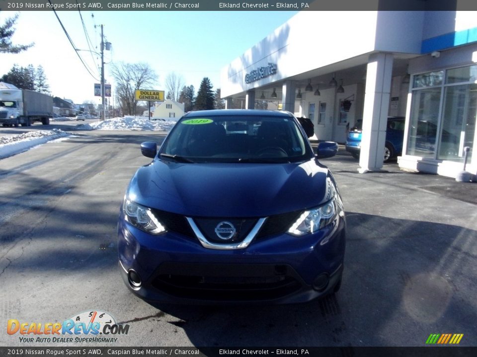 2019 Nissan Rogue Sport S AWD Caspian Blue Metallic / Charcoal Photo #9