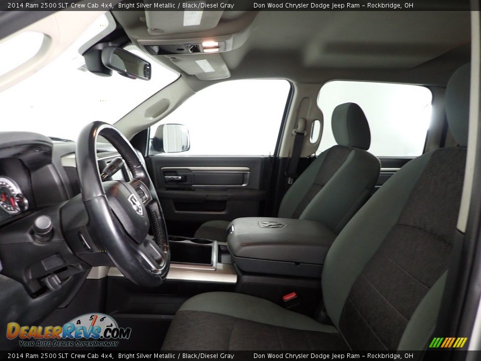2014 Ram 2500 SLT Crew Cab 4x4 Bright Silver Metallic / Black/Diesel Gray Photo #19
