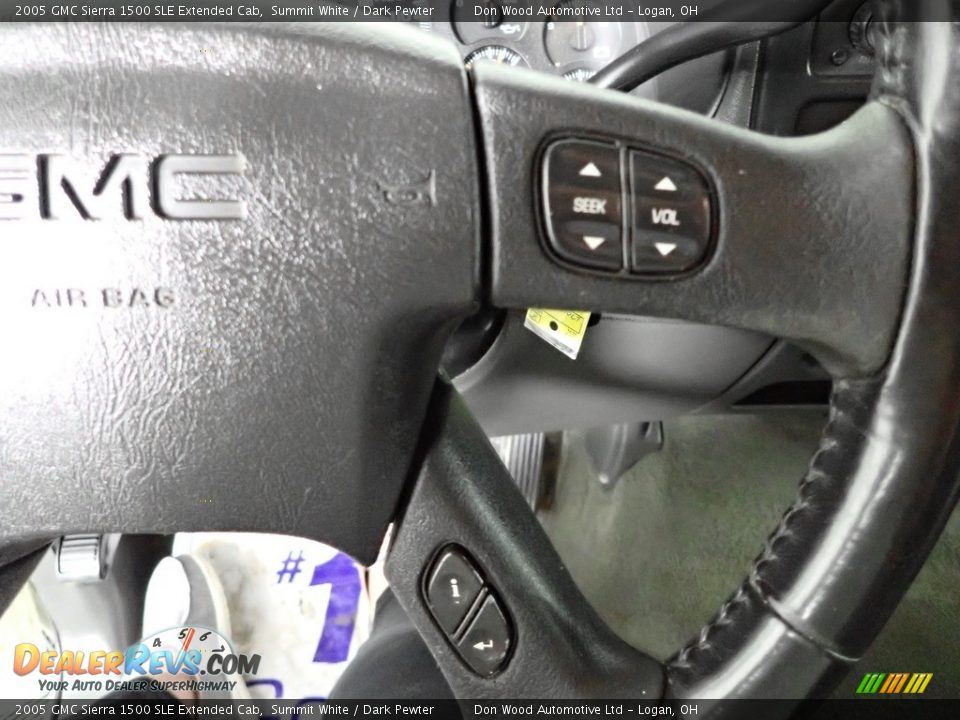2005 GMC Sierra 1500 SLE Extended Cab Summit White / Dark Pewter Photo #19